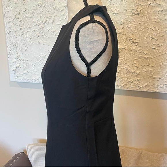 Banana Republic BASIC KNEE LENGTH SHEATH DRESS Black Sleeveless Sz 4 Petite NWT - Picture 4 of 9